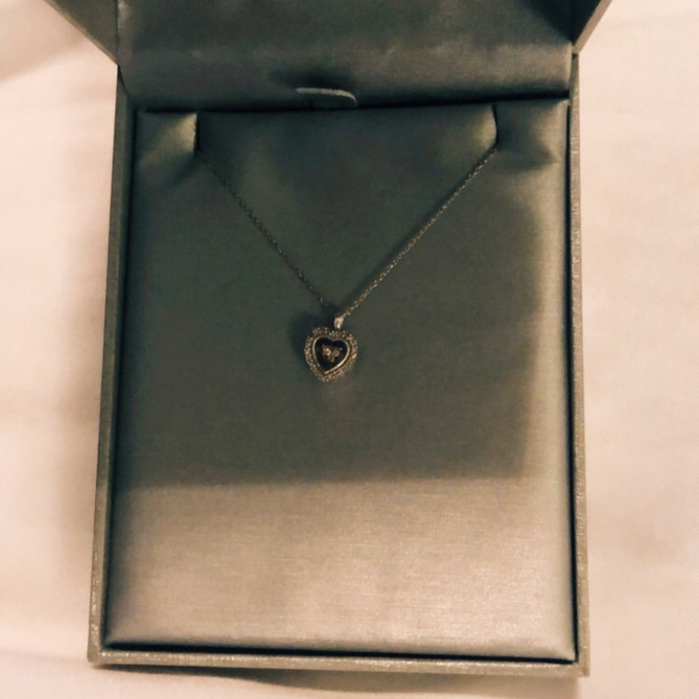 Diamond Heart in Heart Pendant